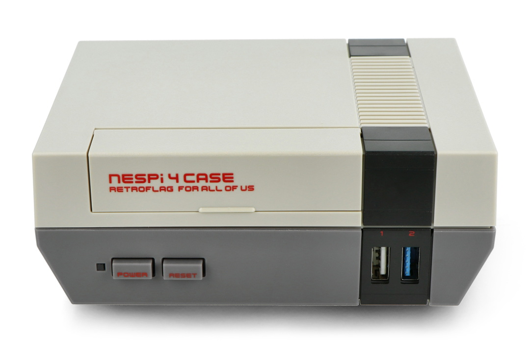 Solidna budowa RetroFlag NESPi 4 do Raspberry Pi model 4B z wentylatorem i radiatorem