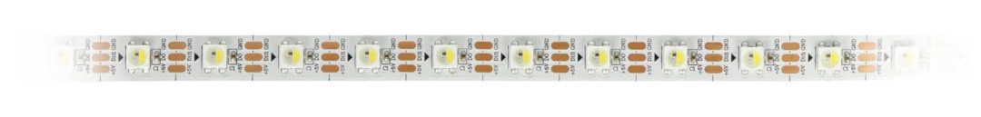 Pasek LED  może być dowolnie skracany w oznaczonych miejsca po każdej diodzie.