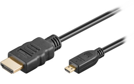 Przewód Goobay HDMI - microHDMI - High Speed HDMI z obsługą Ethernet - 5m