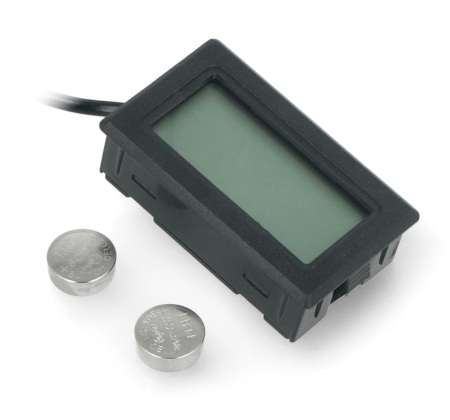 Termometr panelowy z wyświetlaczem LCD od -50 do 110 stopni Celsjusza i sondą pomiarową - 10m