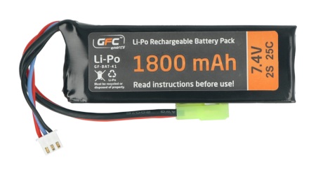 Akumulator Li-Pol GFC Energy 1800mAh 25C 2S 7,4V - Tamiya