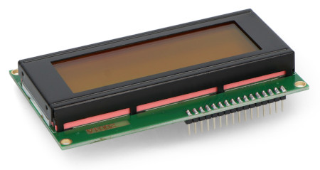 Wyświetlacz LCD 4x20 znaków zielony ze złączami - justPi