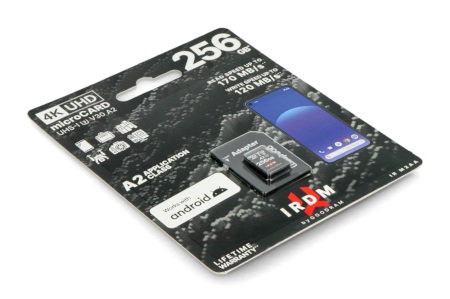 Karta pamięci Goodram IR-M2AA microSD 256GB 170MB/s UHS-I klasa U3 z adapterem