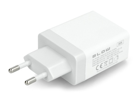 Ładowarka sieciowa 76-007 Blow - 4 x USB typu A / 2,4 A - 5 V - biała.