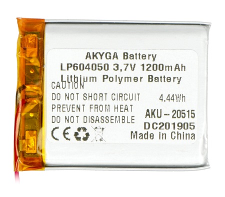 Akumulator Li-Pol Akyga 1200mAh 1S 3,7V
