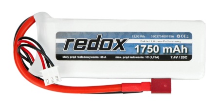 Pakiet Li-Pol Redox 1750 mAh 20C 2S 7,4 V