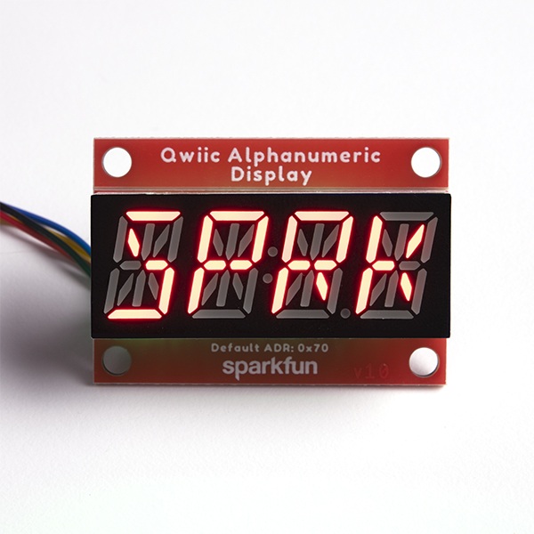 SparkFun Alphanumeric Display - wyświetlacz alfanumerycznych - czerwony - Qwiic - SparkFun COM-16916