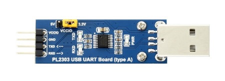 Konwerter USB-UART (TTL) z układem PL2303.
