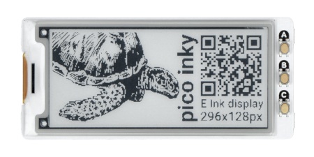 Pico Inky Pack - wyświetlacz e-ink 2,9'' 296 x 128 px - do Raspberry Pi Pico / Pico W - PiMoroni PIM634