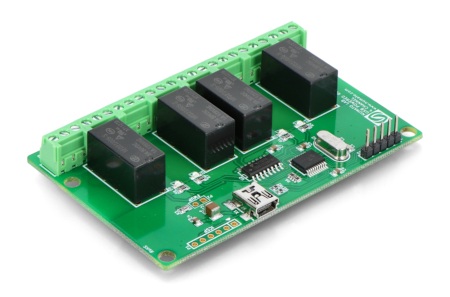 Numato Lab 4-kanałowy moduł przekaźników