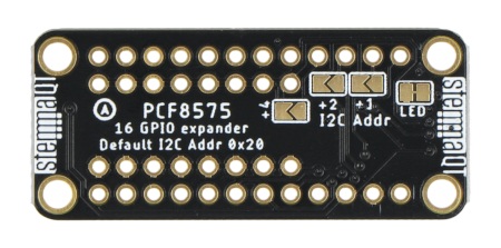 PCF8575 - ekspander wyprowadzeń rozszerza możliwości płytki o 16 GPIO.