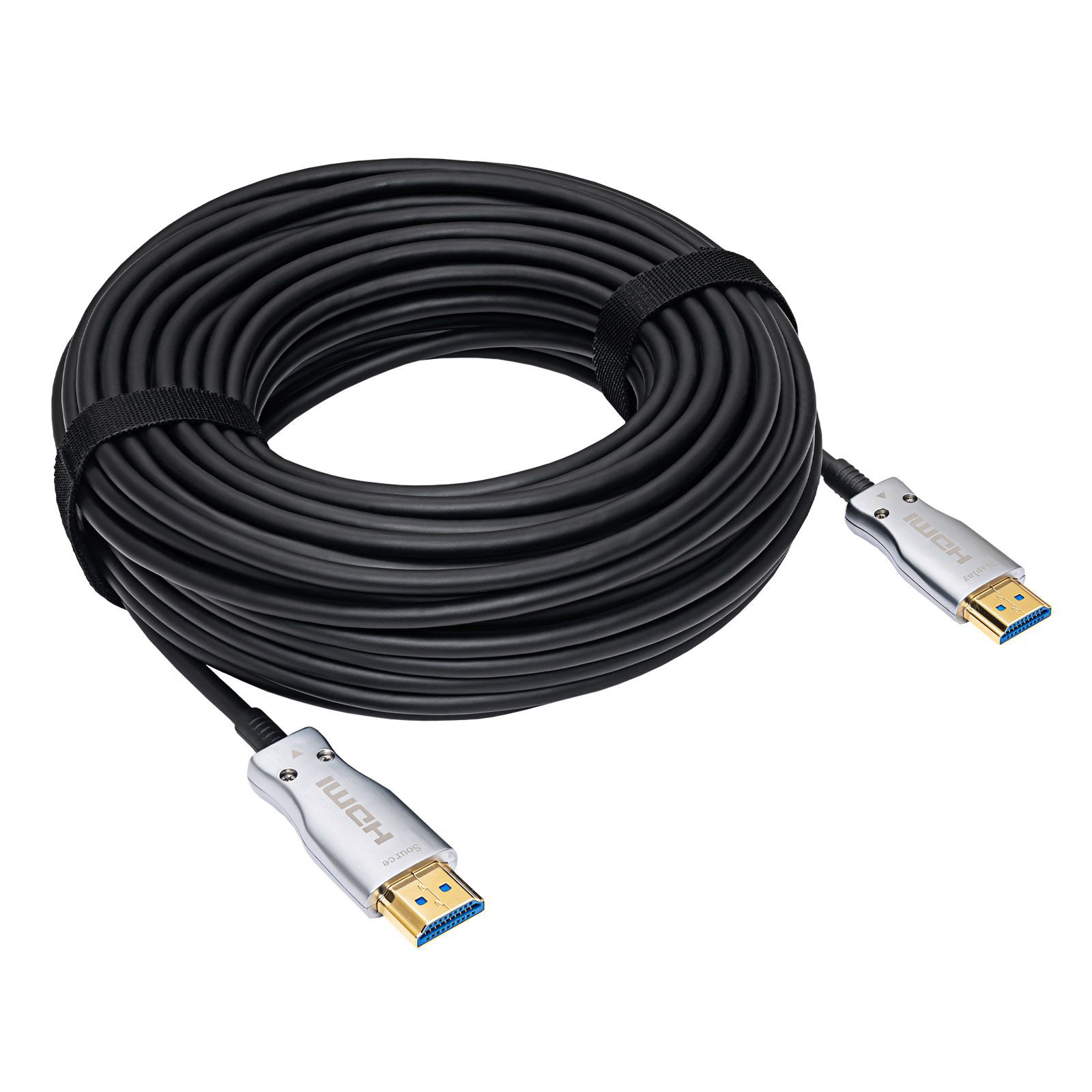 Przewód HDMI Akyga 8K optyczny AOC 48Gb/s - 20m - czarny - AK-HD-200L