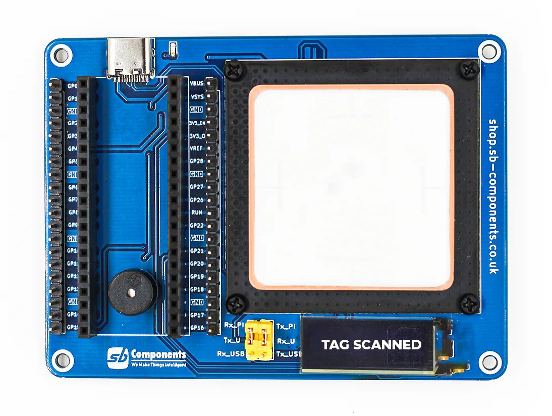 UHF Lite Expansion - płytka rozszerzeń z modułem RFID do Raspberry Pi Pico - SB Components 26494