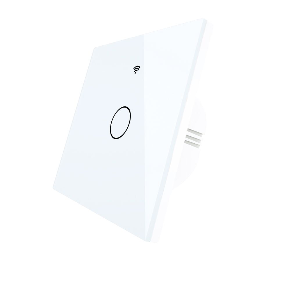 Tuya - włącznik ścienny dotykowy - WiFi / Bluetooth - 1-kanałowy - Moes WRS-EU1-WH-MS