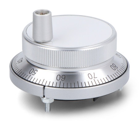 Enkoder inkrementalny CNC - 100 impulsów na obrót - średnica 60 mm - srebrny - Adafruit 5735
