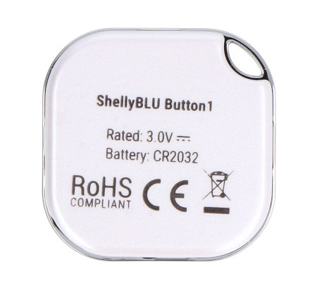 Shelly BLU Button1 - przycisk aktywacji akcji i scen Bluetooth - biały