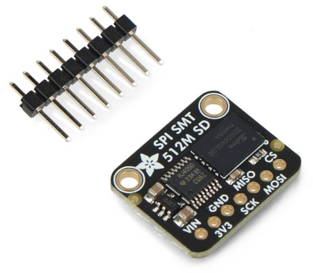 SPI Flash SD Card - XTSD 512MB - moduł z pamięcią NAND Flash - Adafruit 4899