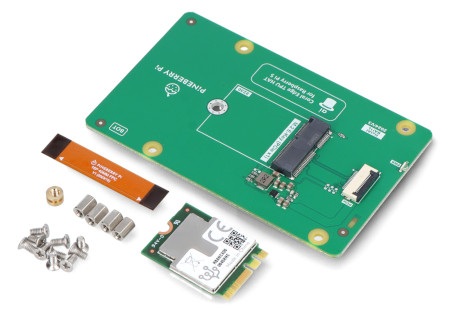 Pineberry Pi Hat AI! - adapter Coral TPU PCIe M.2 E-key do Raspberry Pi 5