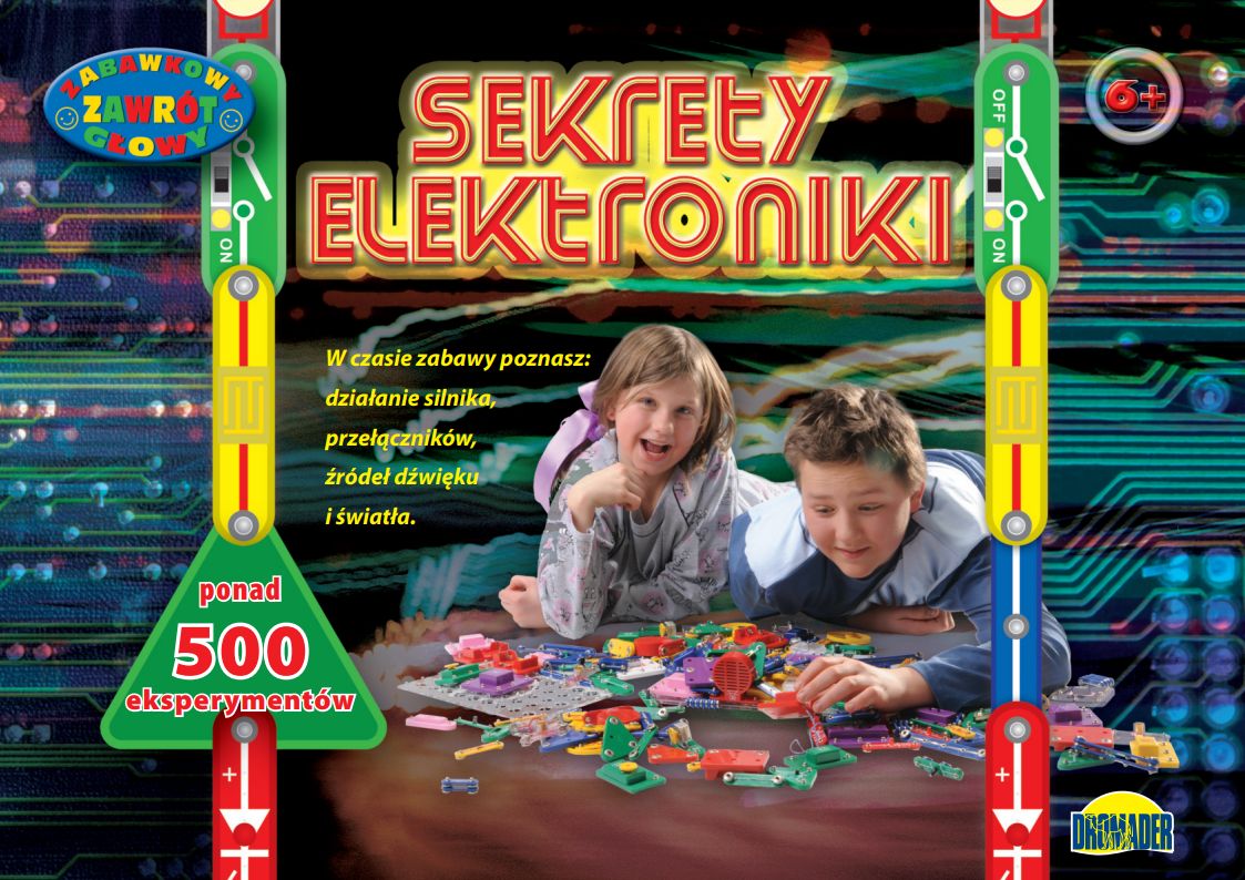 Zestaw edukacyjny - Sekrety elektroniki - ponad 500 eksperymentów - Dromader 85954