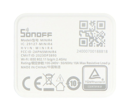 Sonoff Mini R4 - inteligentny dopuszkowy przekaźnik 240 V WiFi - aplikacja Android / iOS