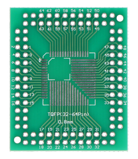 Adapter PCB - TQFP32-64-100-pin na DIP