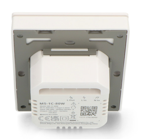 Sonoff M5-1C-80W - inteligentny włącznik ścienny WiFi / Matter - 1-kanałowy - biały