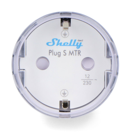 Shelly Plug S Gen3 - inteligentne gniazdko WiFi / Bluetooth / Matter z pomiarem energii - białe