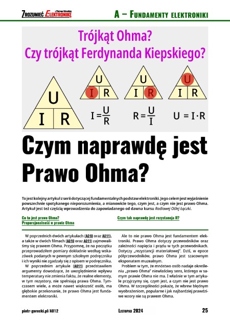 Zrozumieć Elektronikę - miesięcznik, wydanie cyfrowe