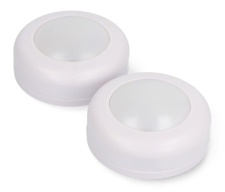 Zestaw lampek LED RGBW z pilotem - KC007 - 16 kolorów - 62,2 x 27,6mm - 2 szt. - Bambu Lab