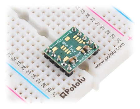 ISO1640 - dwukierunkowy izolator I2C z izolowanym zasilaniem bez złączy - 5 V / 3,3 V, 200 mA - Pololu 5392