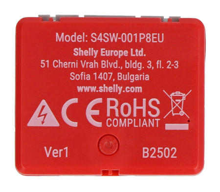 Shelly 1PM Mini Gen4 - przekaźnik 240V/8A WiFi/Bluetooth/ZigBee - aplikacja Android/iOS