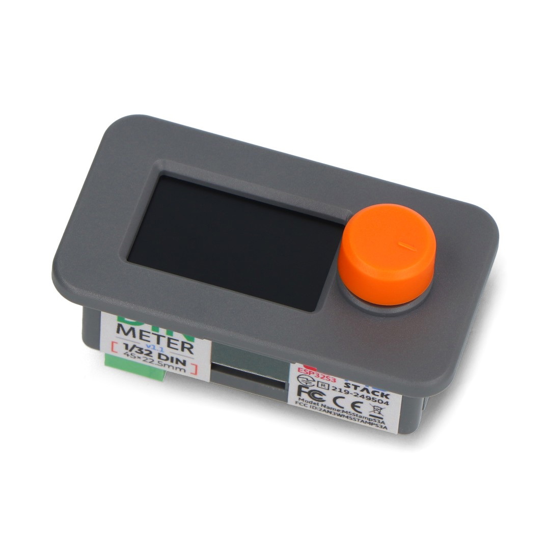 DinMeter v1.1 - moduł deweloperski w standardzie 1/32 DIN - M5Stamp S3 - M5Stack K134