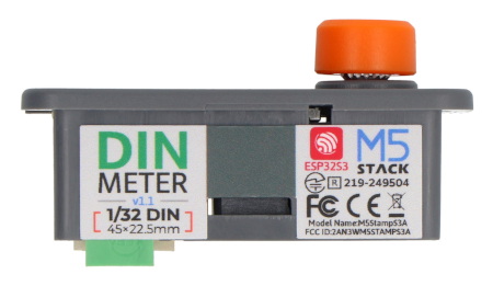 DinMeter v1.1 - moduł deweloperski w standardzie 1/32 DIN - M5Stamp S3 - M5Stack K134
