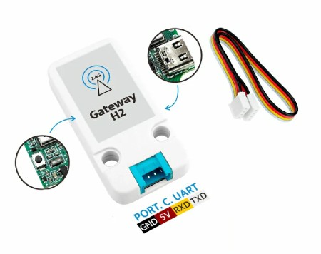 Gateway H2 - moduł komunikacyjny - ESP32-H2-MINI-1-N2 - ZigBee / Thread / Matter - moduł rozszerzeń Unit - M5Stack U195