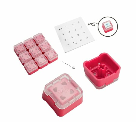 Nakładki na przyciski do klawiatury mechanicznej - 9 szt. - M5Stack A153