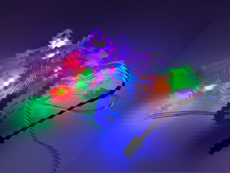 NeoPixel Star Shape Pixel Strand - pasek LED RGB 20 x 5050 w kształcie gwiazdek - cyfrowy, adresowany - 5 V - Adafruit 5982