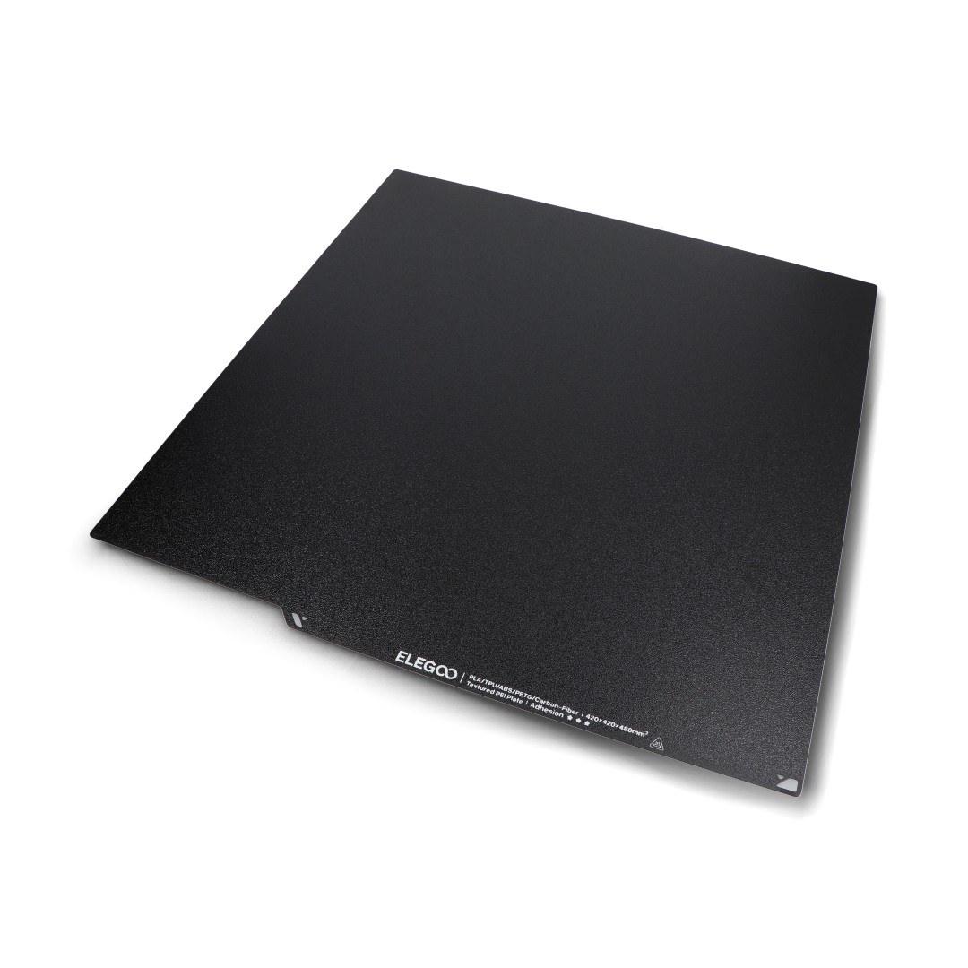 Nakładka PEI teksturowana na stół roboczy do drukarek 3D Elegoo Neptune 4 Max - 430 x 430 mm