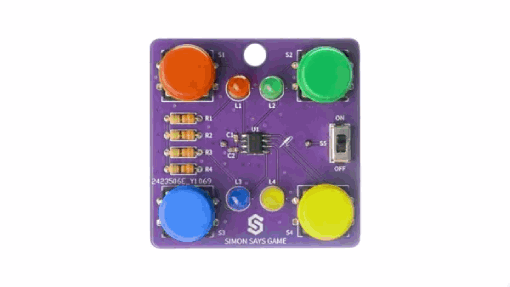 Simon says game - zestaw edukacyjny do nauki lutowania - Attiny404 - Soldered 333141