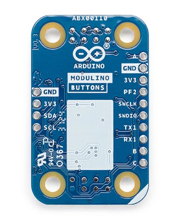 Arduino Modulino Buttons - moduł interaktywny z 3 przyciskami i diodami LED - Qwiic - ABX00110