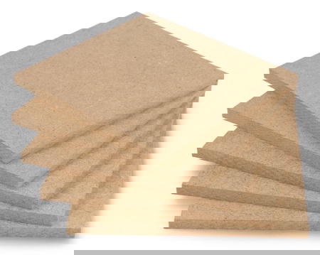 Płyta HDF surowa - 6 mm - 110 x 120mm - 5 szt.