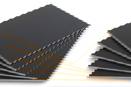 Płyta HDF czarna - 3 mm - 160 x 160 mm - 5 szt.