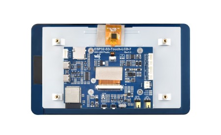 ESP32-S3 - płytka rozwojowa WiFi + Bluetooth z wyświetlaczem LCD IPS 7'' 800 x 480 px - Waveshare 27078