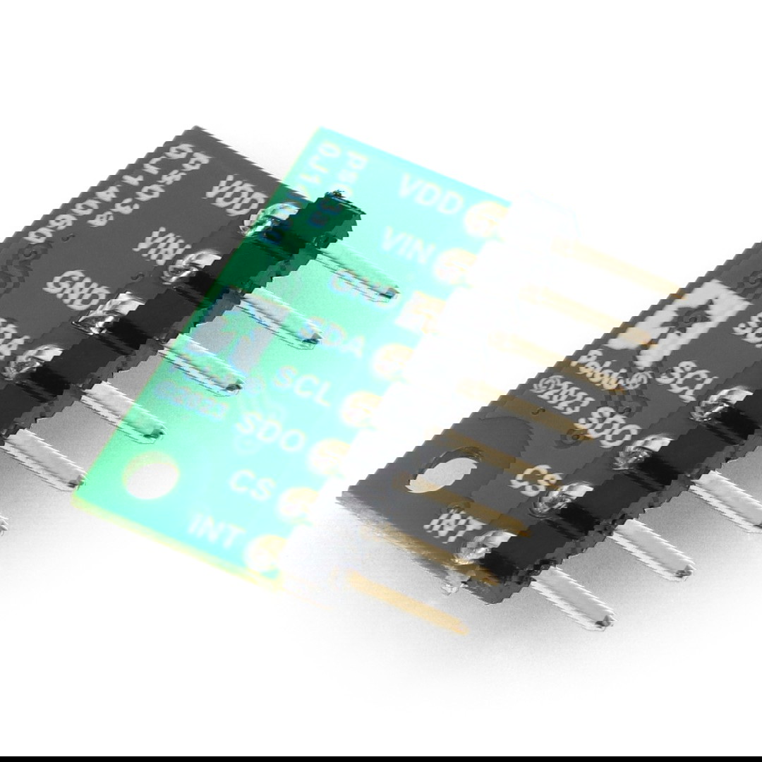 LPS22DF - czujnik ciśnienia i wysokości 126 kPa - I2C / I3C / SPI - 1,8 - 5,5 V - Pololu 2898 - wlutowane złącza