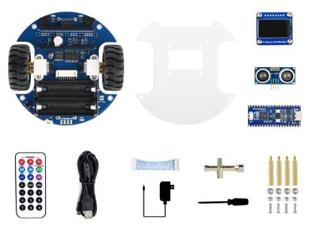 Pico2Go Mobile Robot - robot zdalnie sterowany - RP2350-Plus - Waveshare 31698