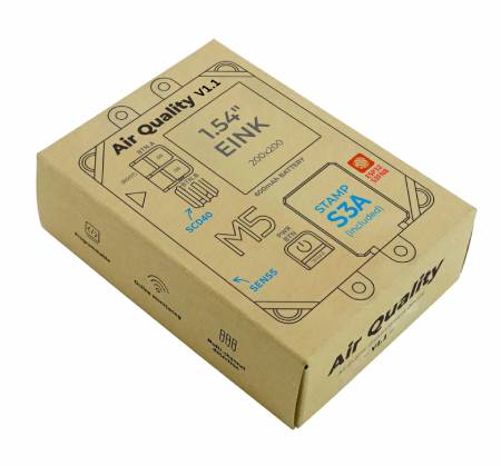 Air Quality Kit v1.1 - zestaw do pomiaru jakości powietrza - moduł deweloperski M5StampS3A + SEN55 + SCD40 - M5Stack K131-V11