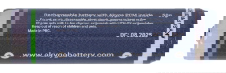 Ogniwo 18650 Li-Ion Akyga INR18650-26M-PCM 3,65 V / 2600 mAh z zabezpieczeniami