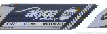 Ogniwo 18650 Li-Ion Akyga INR18650-33.5M-PCM 3,6 V / 3350 mAh z zabezpieczeniami