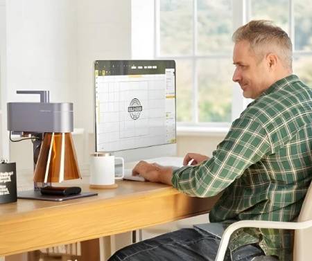 LaserPecker LP4 - grawerka laserowa diodowa 10 W i podczerwona 2 W - zestaw podstawowy