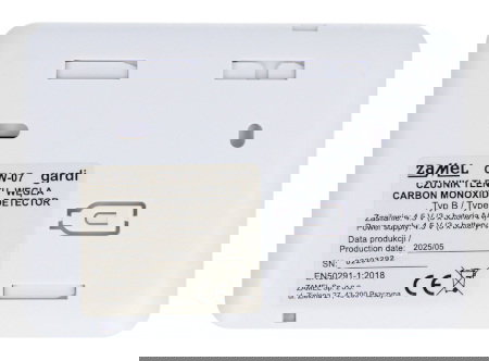 Czujnik tlenku węgla bateryjny - Zamel CTW-07