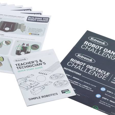 Lesson in a Box - Simple Robotics - zestaw elementów elektronicznych do BBC micro:bit - Kitronik 5657